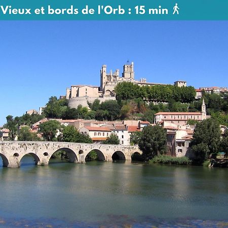 Charmant Studio Climatise 'Alma 1' - Beziers Centre - Wifi Fibre - Netflix Apartment Luaran gambar