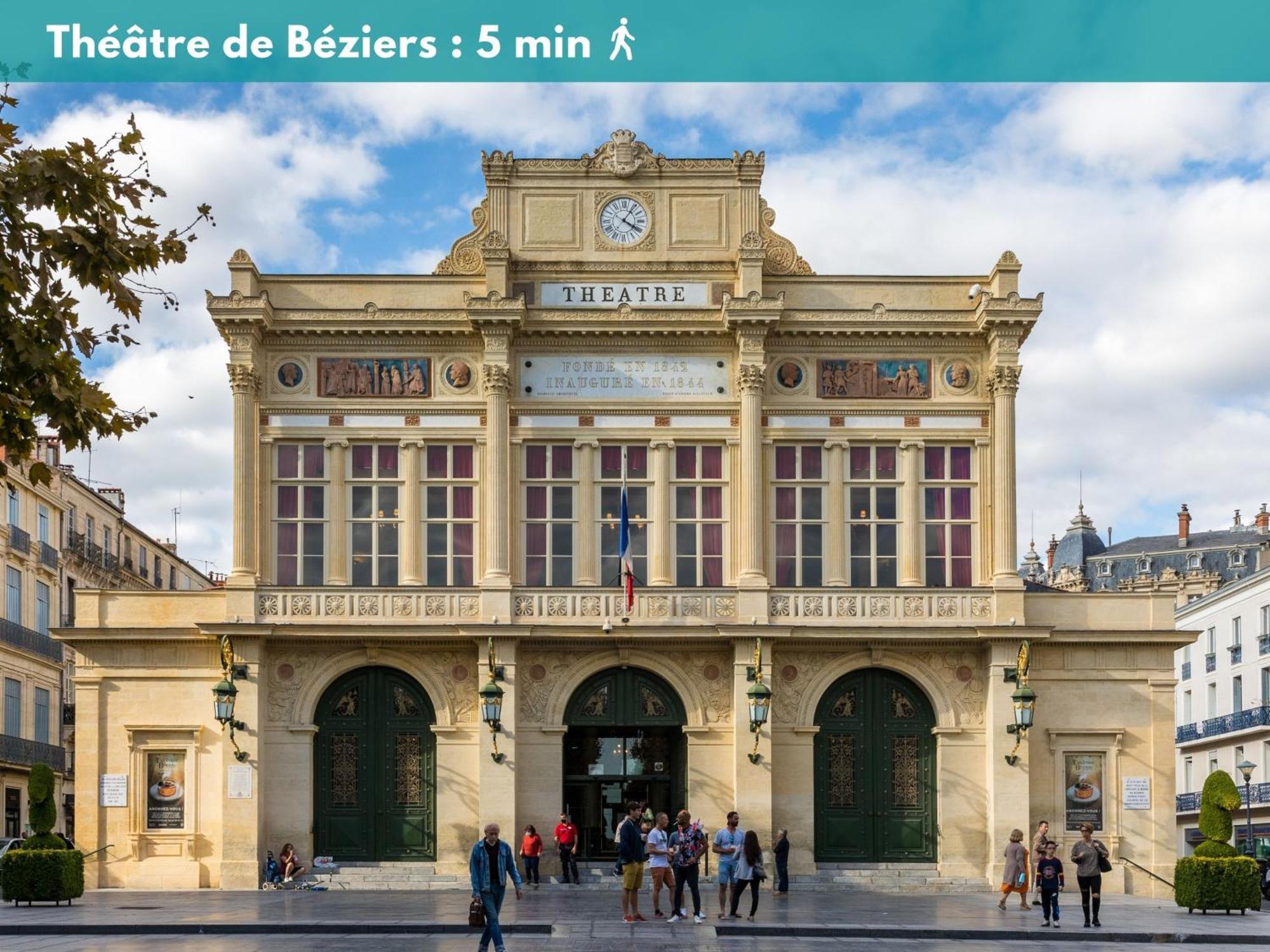 Charmant Studio Climatise 'Alma 1' - Beziers Centre - Wifi Fibre - Netflix Apartment Luaran gambar